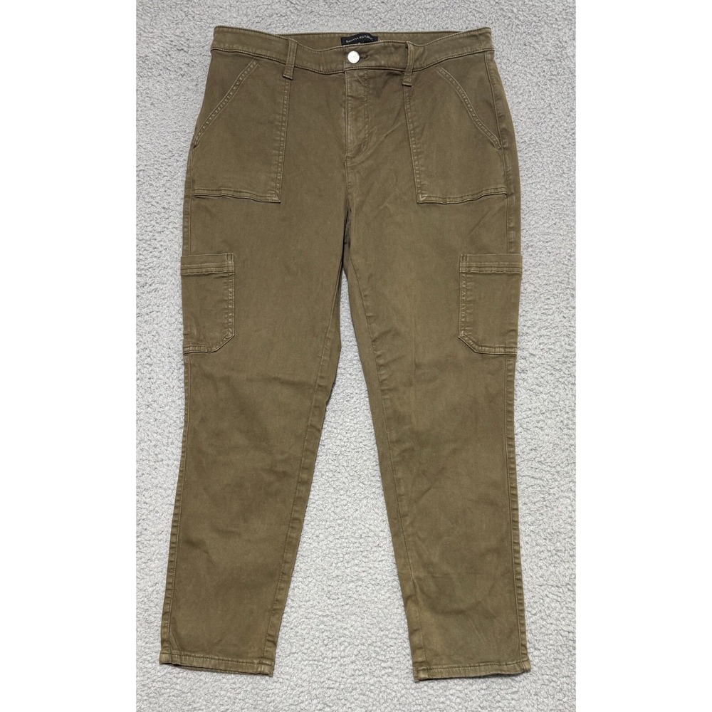 Banana Republic Sloan Utility Heritage Pant Olive Stretch Womens Size 14
